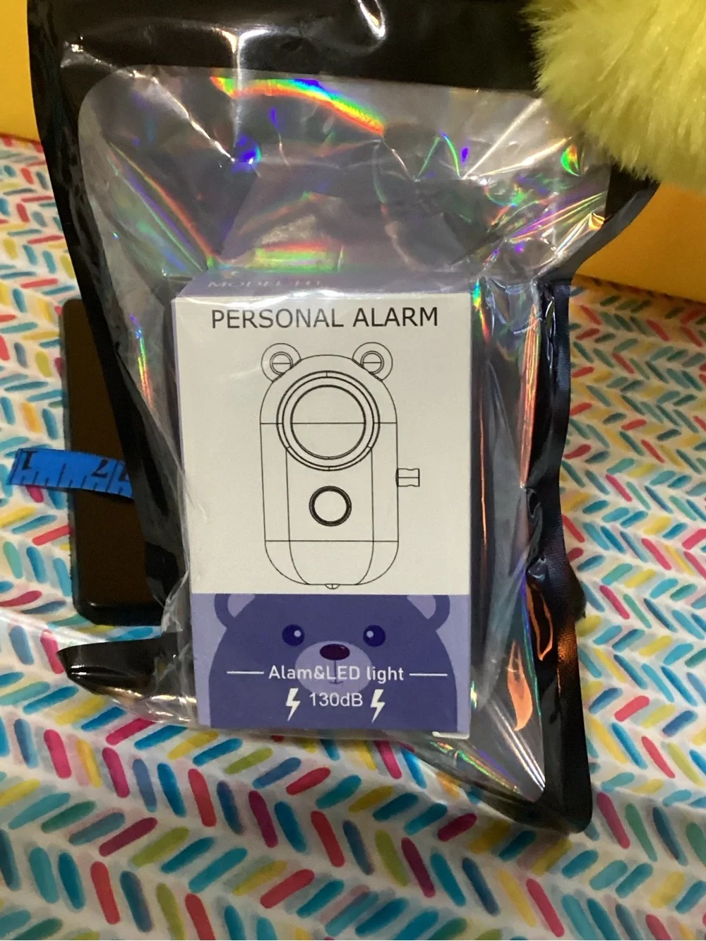 NWOT - Backpack Charms ! LED Flashlight& Alarm included!! Yel Fuz Lolly